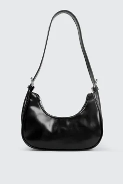 Faux Leather Shoulder Bag