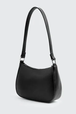 Faux Leather Shoulder Bag