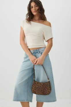 Faux Leather Shoulder Bag