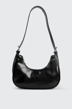 Faux Leather Shoulder Bag