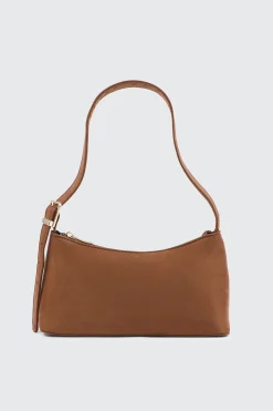 Faux Leather Shoulder Bag
