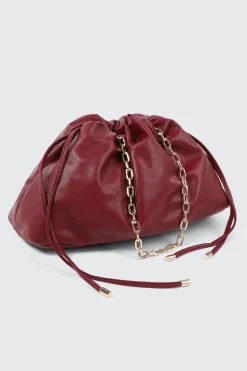 Faux Leather Shoulder Bag