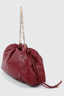 Faux Leather Shoulder Bag