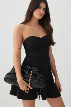 Faux Leather Shoulder Bag