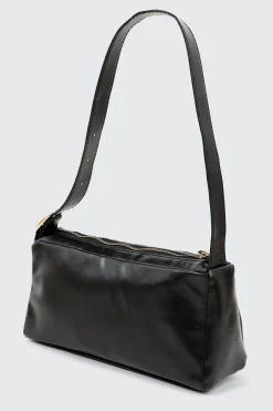 Faux Leather Shoulder Bag