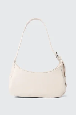 Faux Leather Shoulder Bag with Buckle Strap