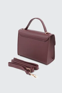 Faux leather Square Handbag