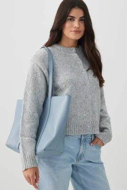Faux Leather Tote Bag