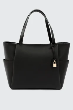 Faux Leather Tote Bag