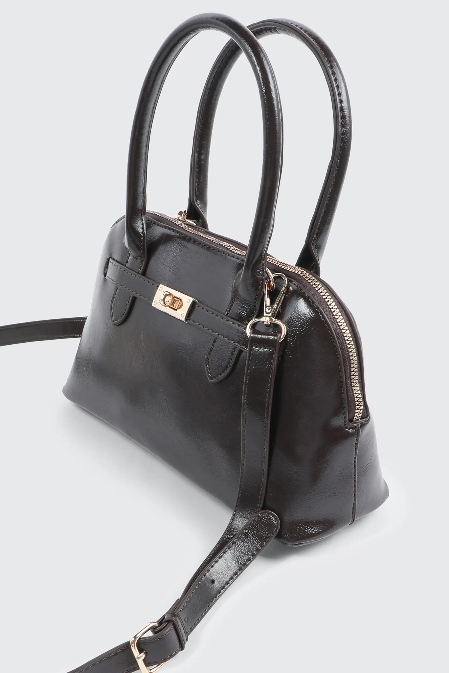 Faux Leather Tote Bag