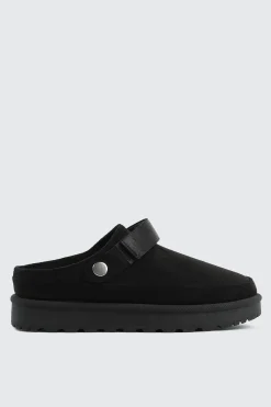 Faux Sheepskin Mules