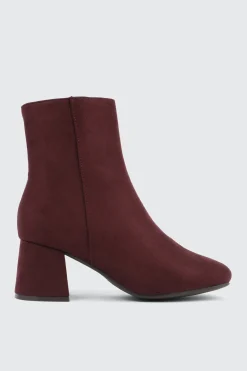 Faux Suede Ankle Boots