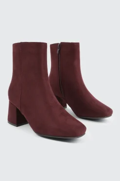 Faux Suede Ankle Boots
