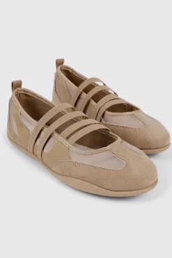 Faux Suede Ballet Sneakers