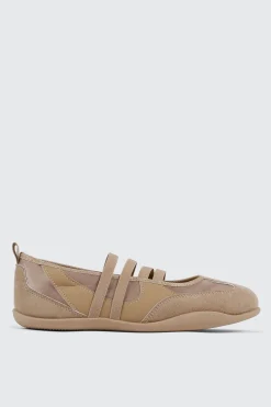 Faux Suede Ballet Sneakers