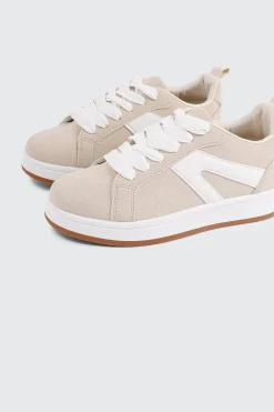 Faux Suede Contrast Sneakers