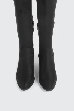Faux Suede Cowboy Boots