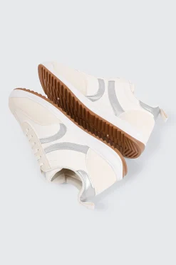 Faux Suede & Leather Contrast Sneakers
