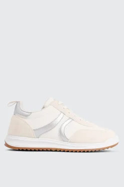 Faux Suede & Leather Contrast Sneakers