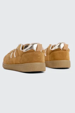 Faux suede & Metallic Sneakers