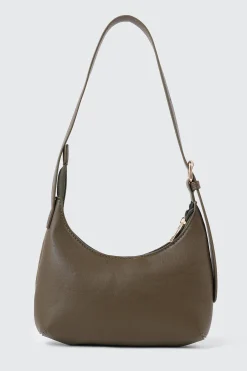 Faux Suede Shoulder Bag