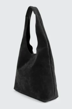 Faux Suede Shoulder Bag