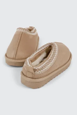 Faux Suede Slip On Mules