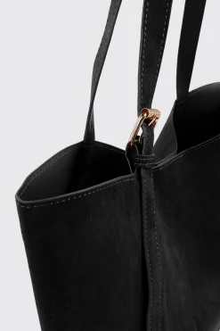 Faux Suede Tote