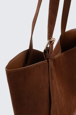Faux Suede Tote