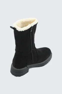 Faux Suede Winter Boots