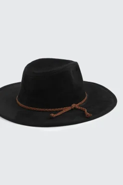 Fedora Hat with Faux Suede Cord
