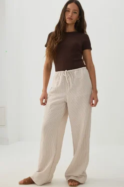 Fine Rib Crew Neck Bodysuit