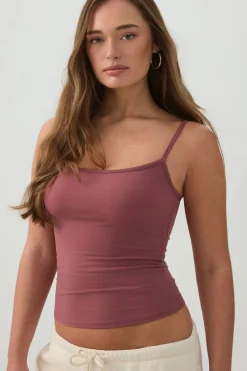 Fitted Square Neck Tank Top