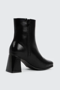 Flare Heel Ankle Boots