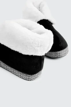 Flip Collar Bootie Slippers