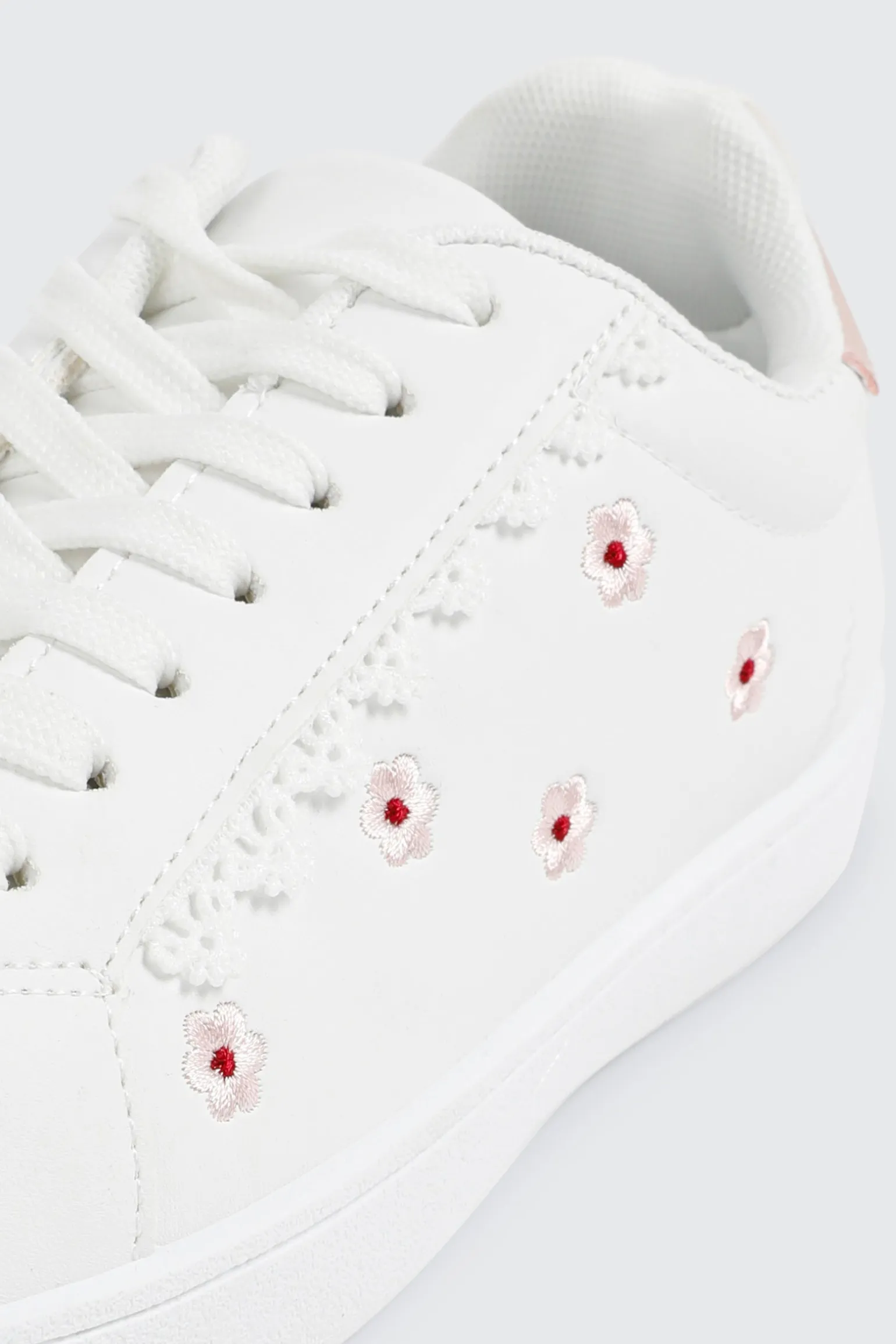 Floral Lace Up Sneakers
