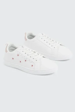 Floral Lace Up Sneakers