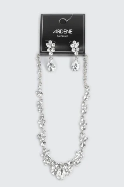 Floral Necklace and Earring Set