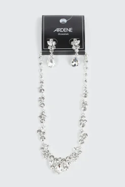 Floral Necklace and Earring Set