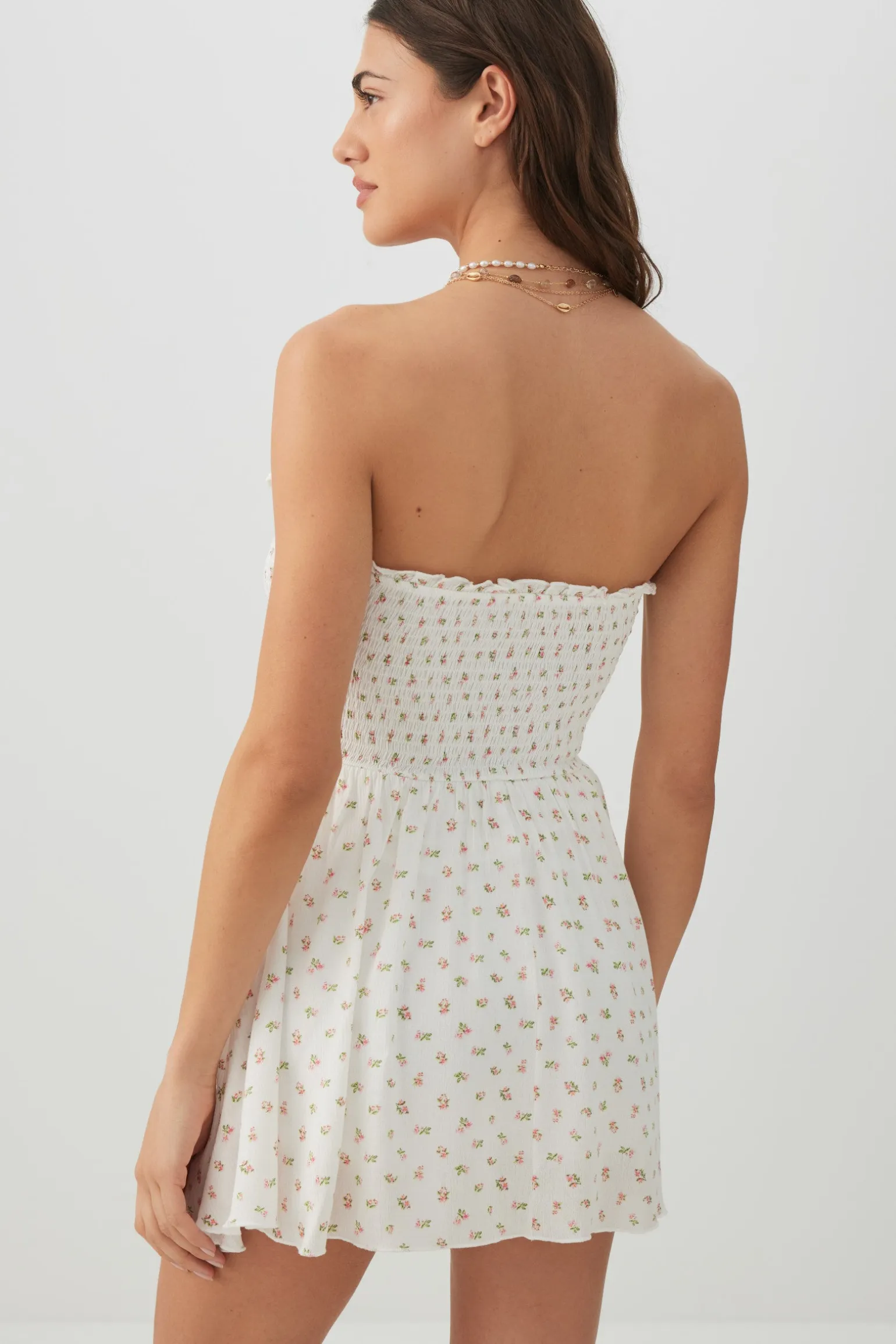 Floral Smocked Mini Romper