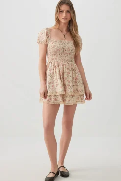Floral Tiered Midi Dress