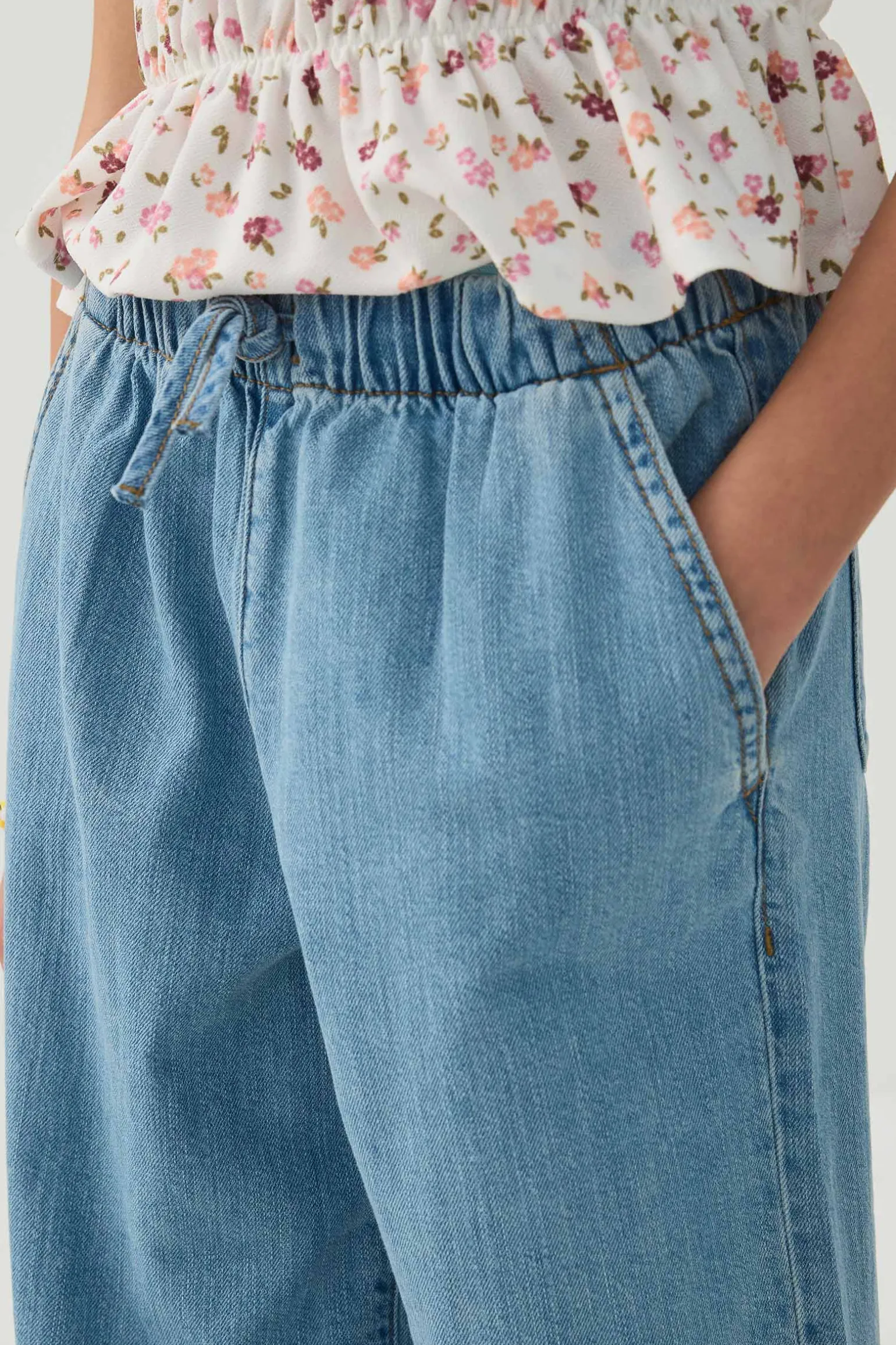 Flowy Denim Pants