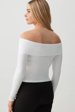 Foldover Button Down Top