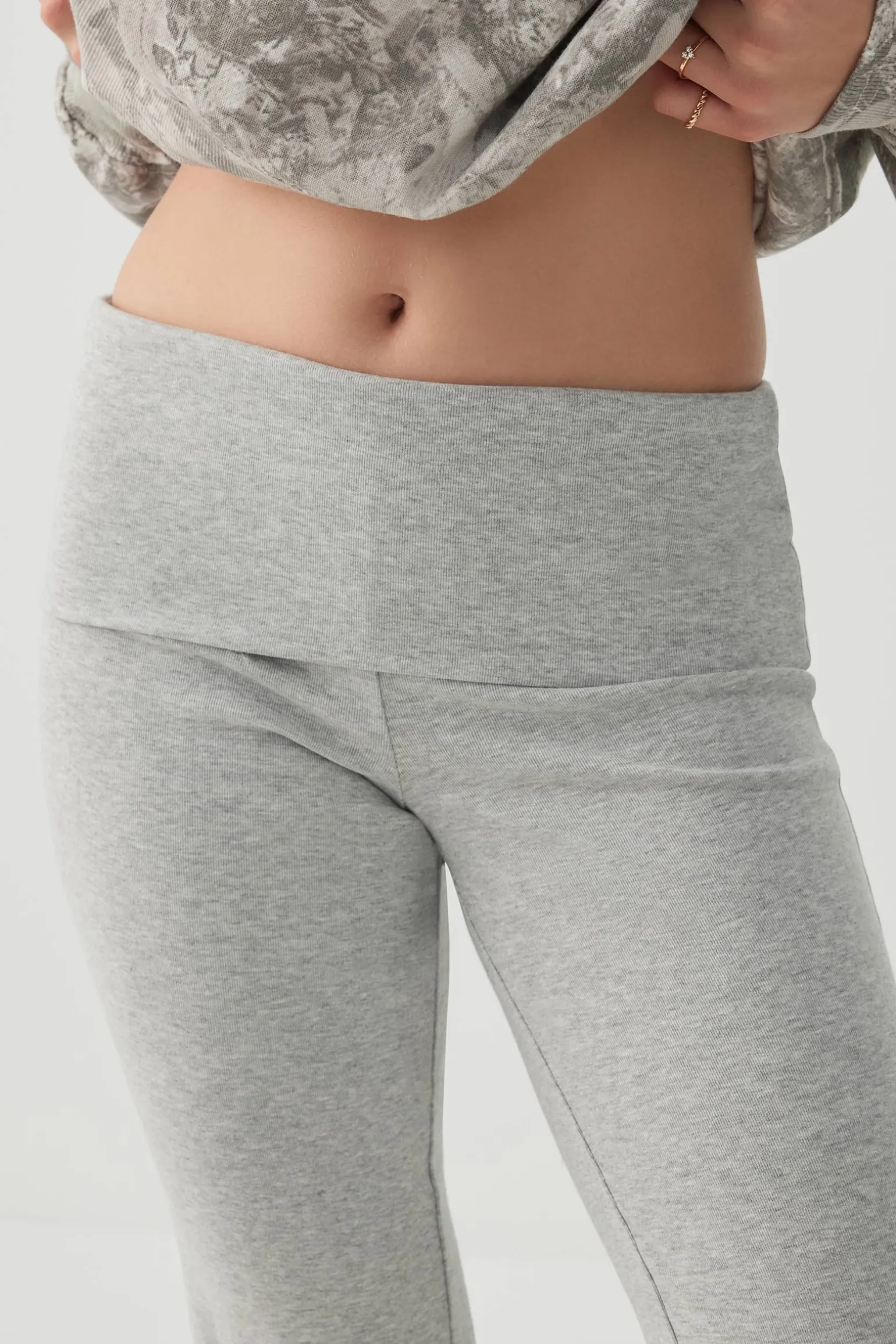 Foldover Flare Leg Leggings