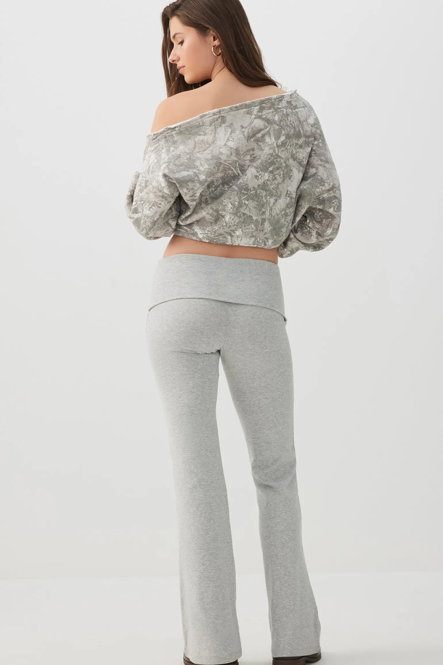 Foldover Flare Leg Leggings
