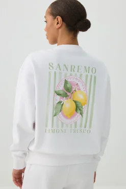 French Terry Crew Neck Sweatshirt