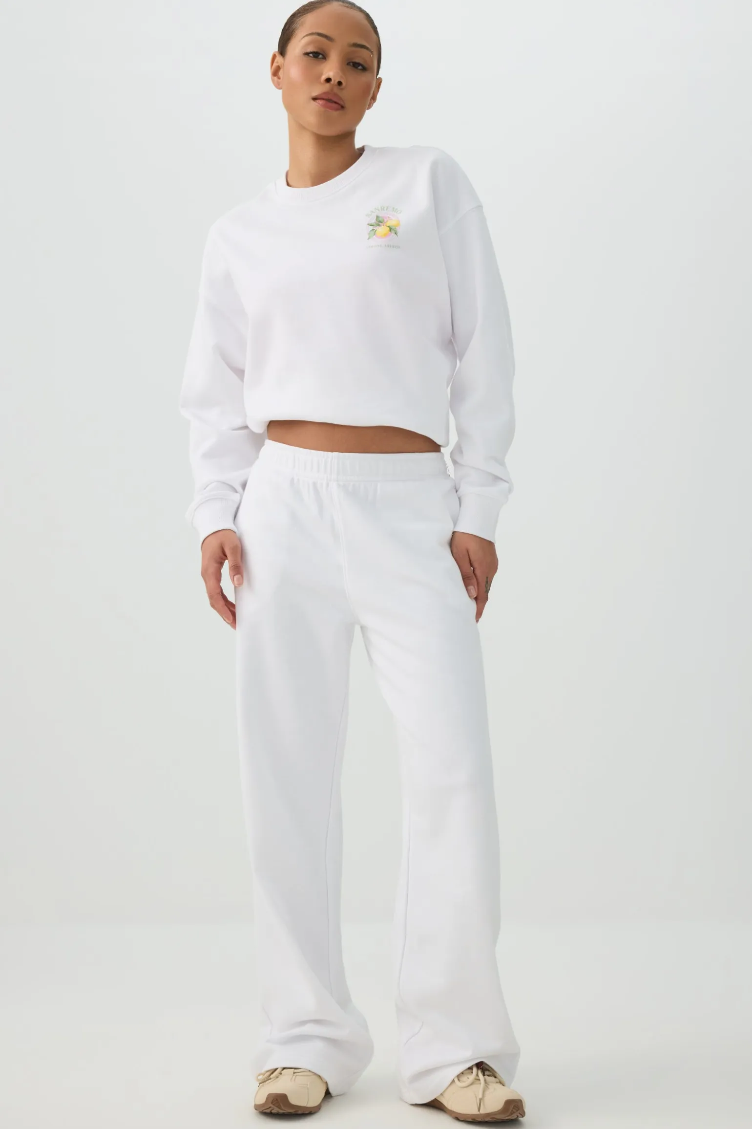 French Terry Crew Neck Sweatshirt