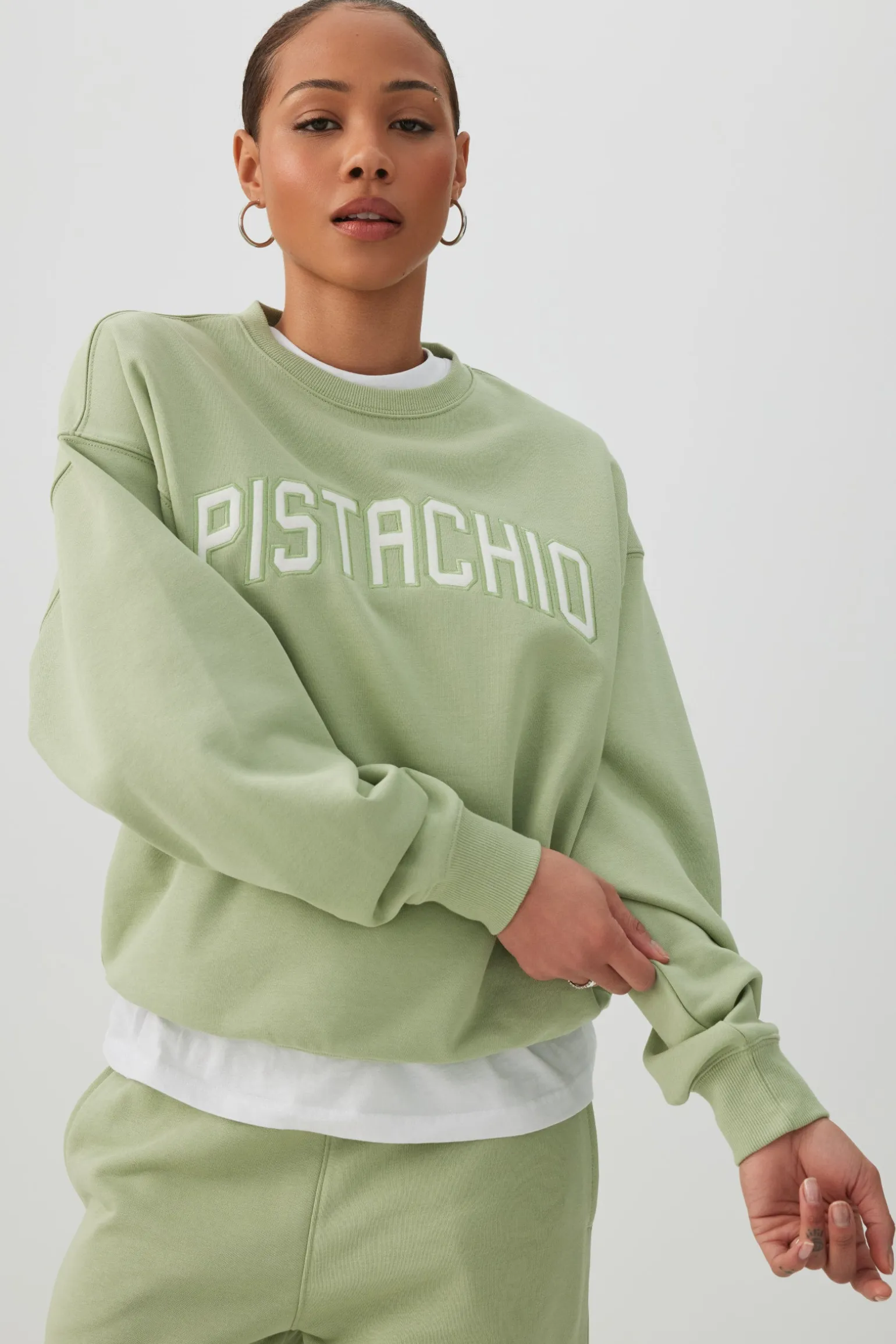 French Terry Crew Neck Sweatshirt