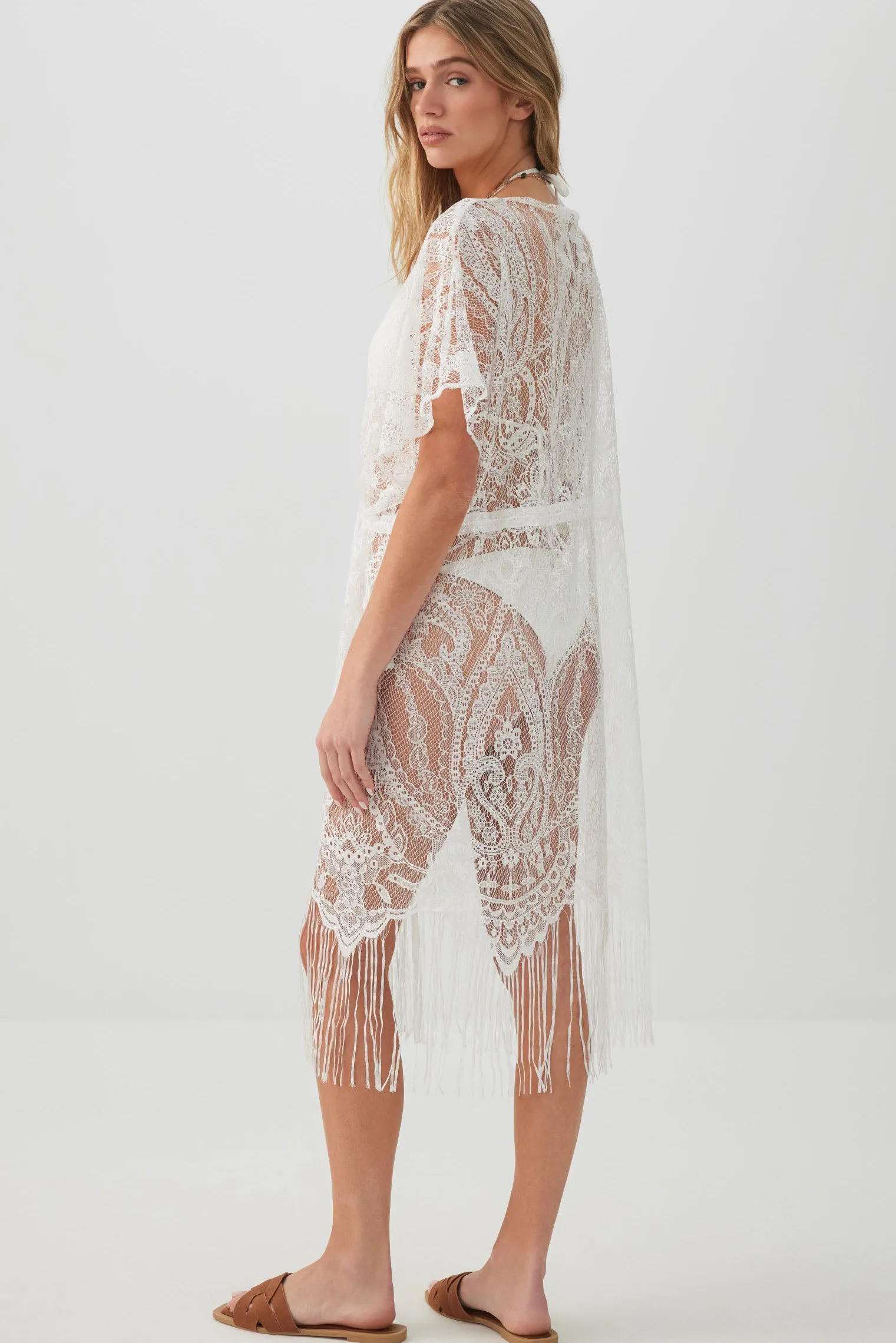 Fringe Midi Cover Up