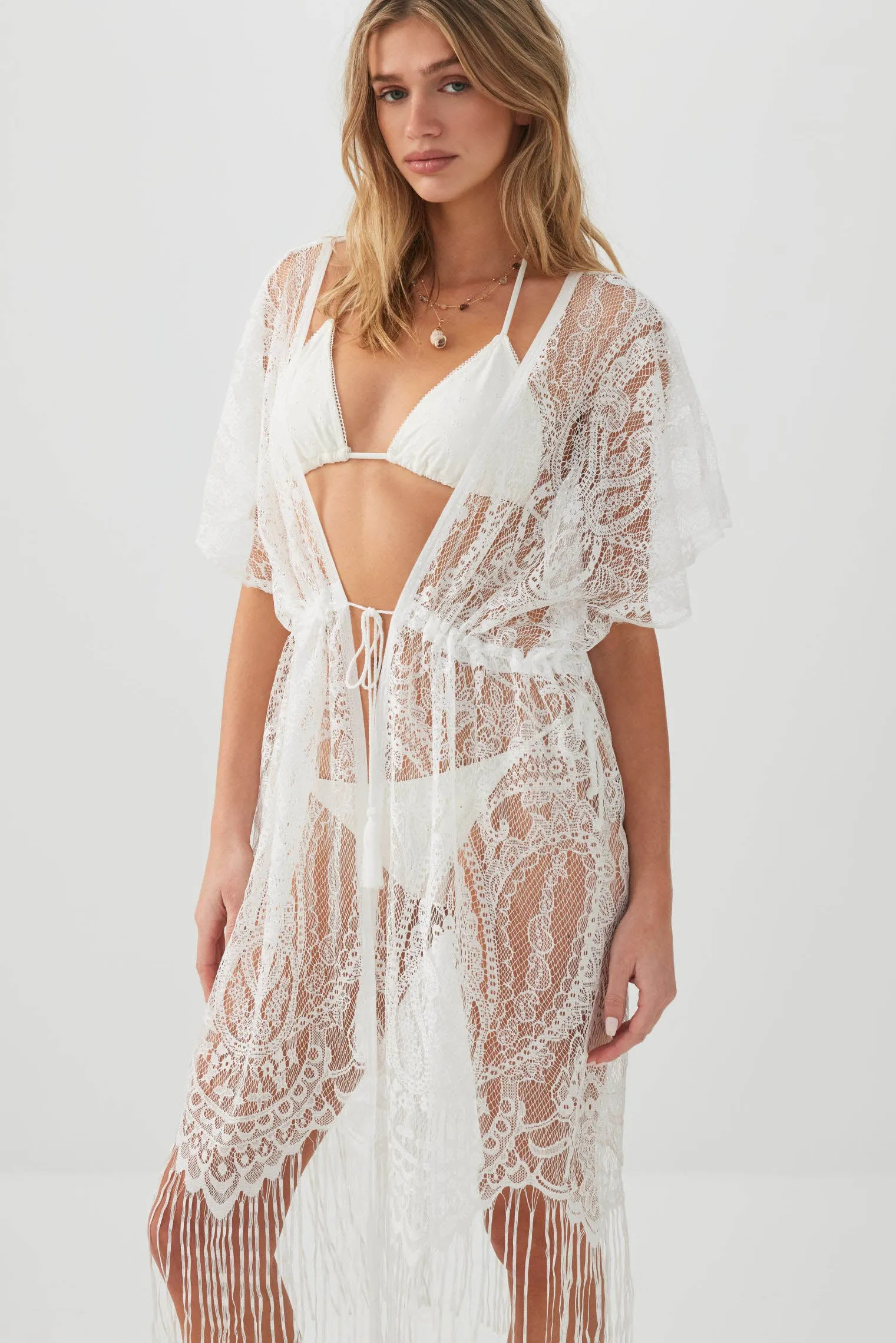 Fringe Midi Cover Up